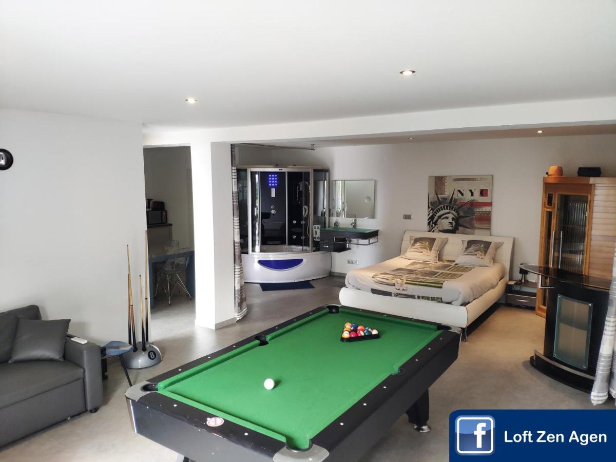 Loft Zen Spa Balneo Parking Gratuit Sauna Hammam Billard Agen Luaran gambar