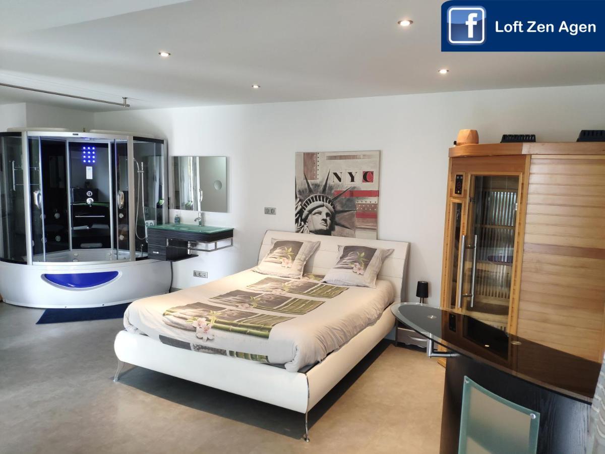 Loft Zen Spa Balneo Parking Gratuit Sauna Hammam Billard Agen Luaran gambar